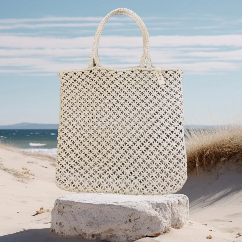 The Beach People Macrame Tote Bag